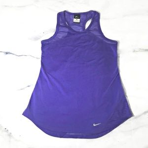 Nike Dri-Fit Purple Athletic Relay Tank Top